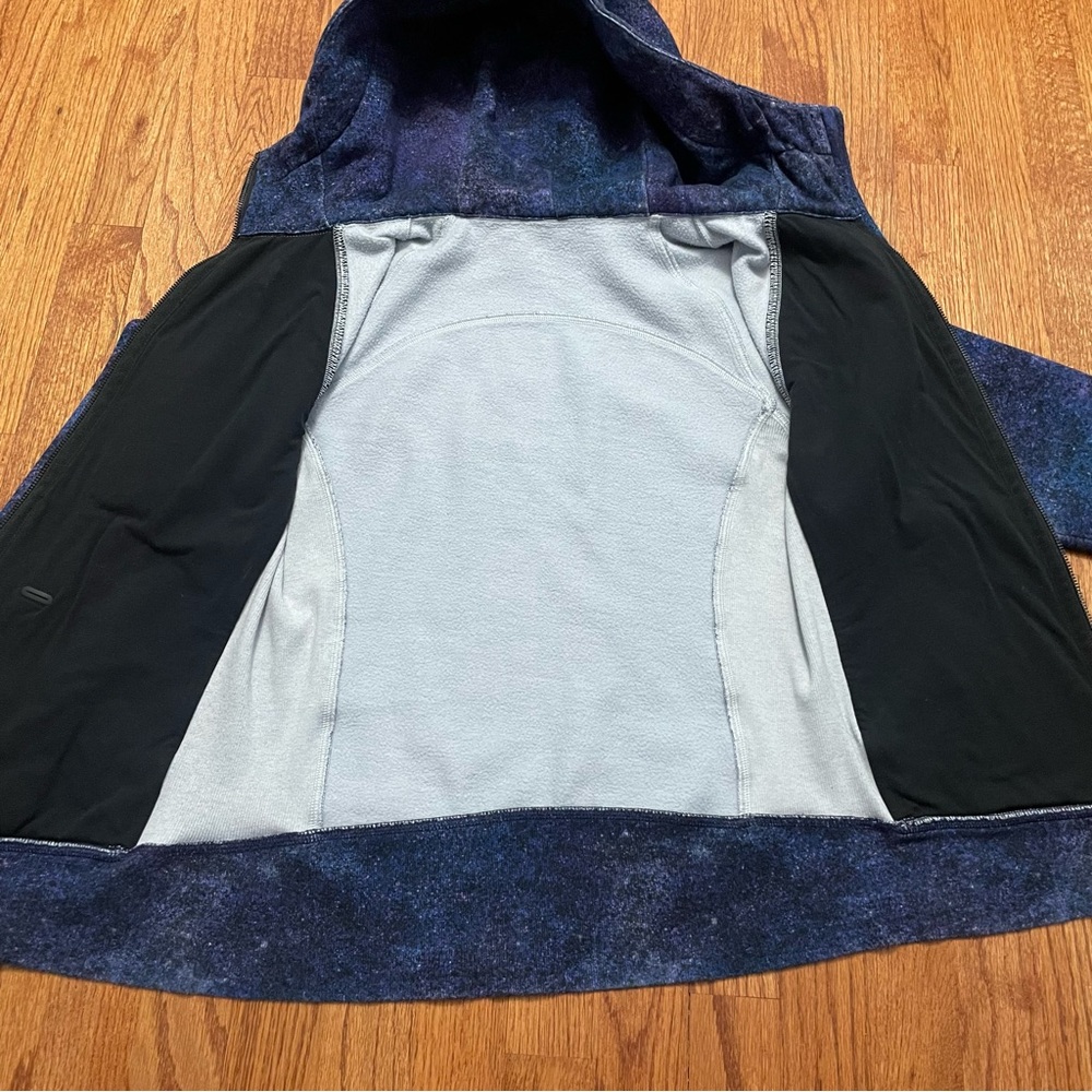 Lululemon Scuba Hoodie Light Cotton Fleece in Polar Lights Blue Multi Jacket 6 - Picture 15 of 16